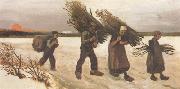 Vincent Van Gogh Wood Gatherers in the Snow (nn04) oil